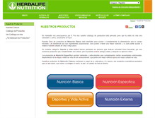 Tablet Screenshot of productos.herbalifeuruguay.com